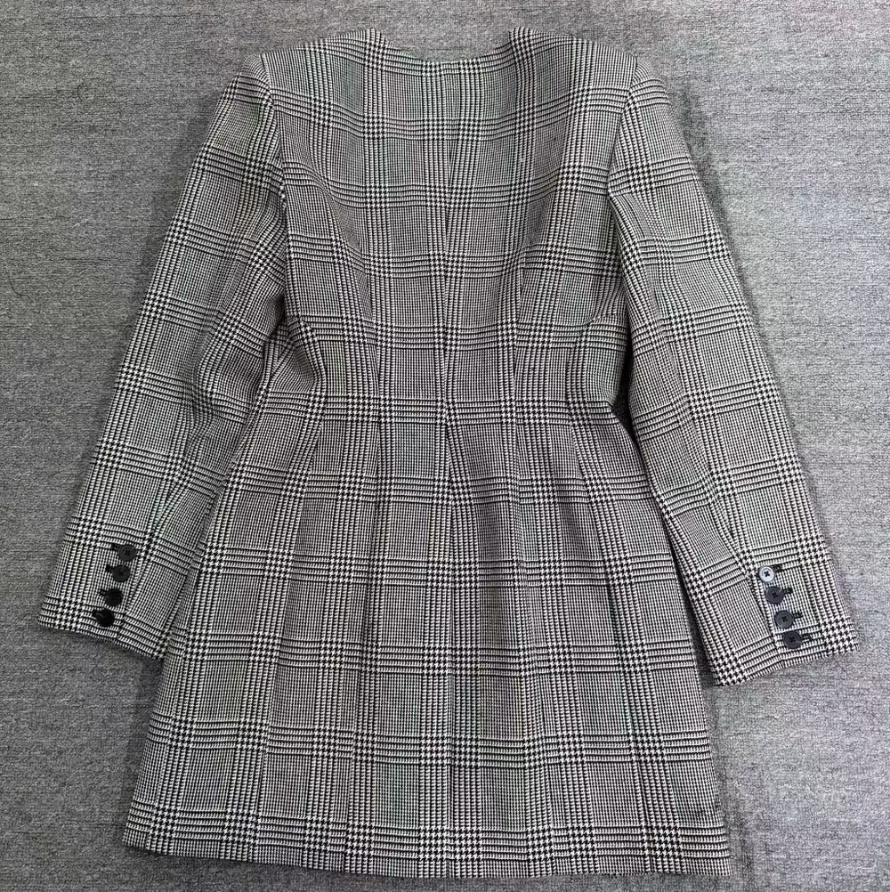Self Portrait Check Blazer Mini Dress - Picture 8 of 9